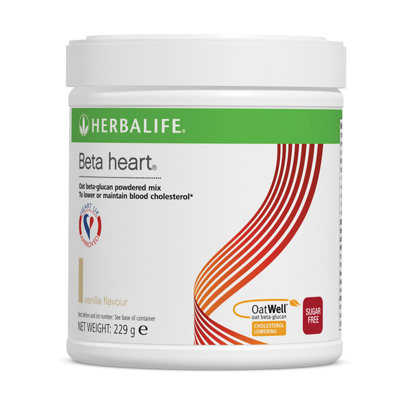 Beta heart vanilla oat beta-glucan fibre drink powder tub, 229 g
