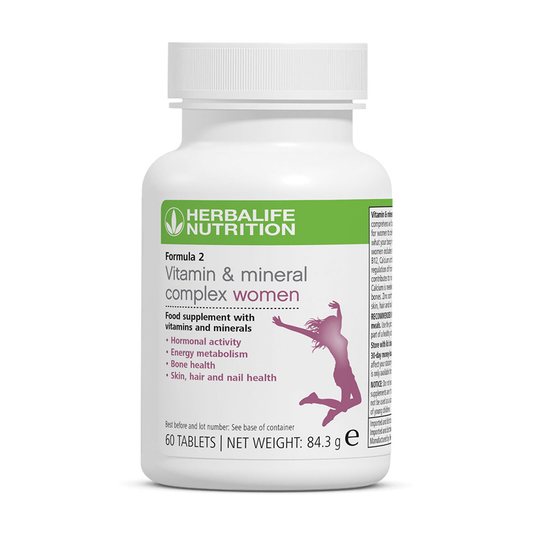 Formula 2 Vitamin and Mineral Complex for women, pot of 60 multivitamin tablets