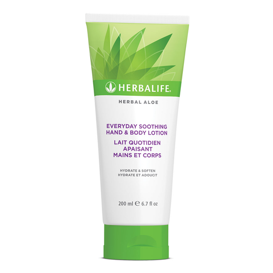 Herbal Aloe Everyday Soothing Hand and Body Lotion 200 ml bottle with shea butter