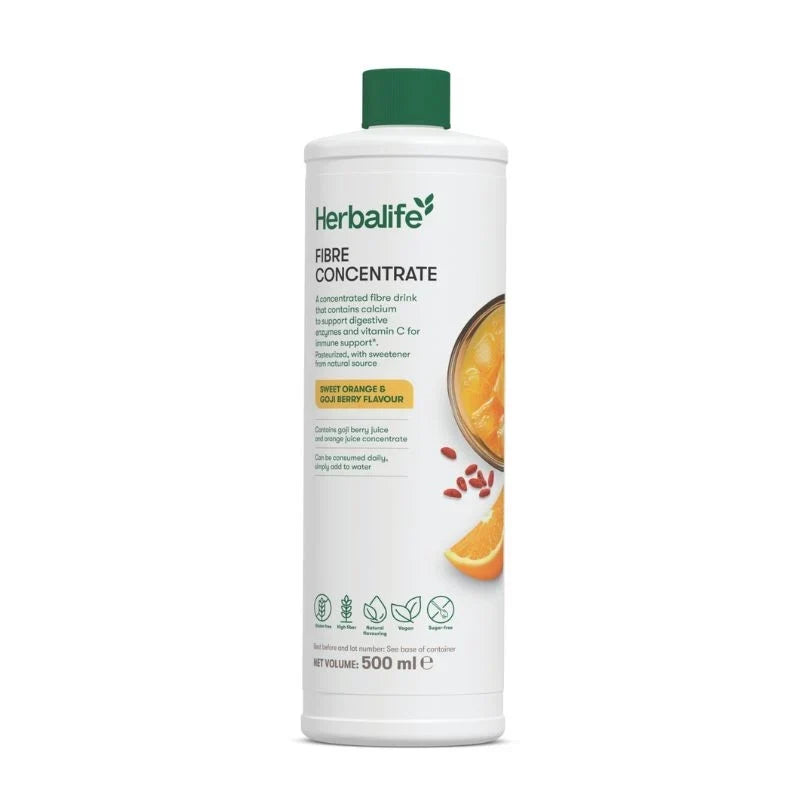 Fibre Concentrate sweet orange and goji berry 500 ml bottle of liquid fibre drink