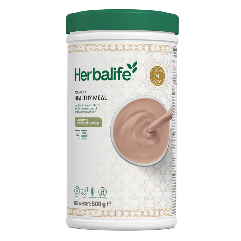 Formula 1 Healthy Meal Dubai Style Chocolate 500 g meal replacement shake tub