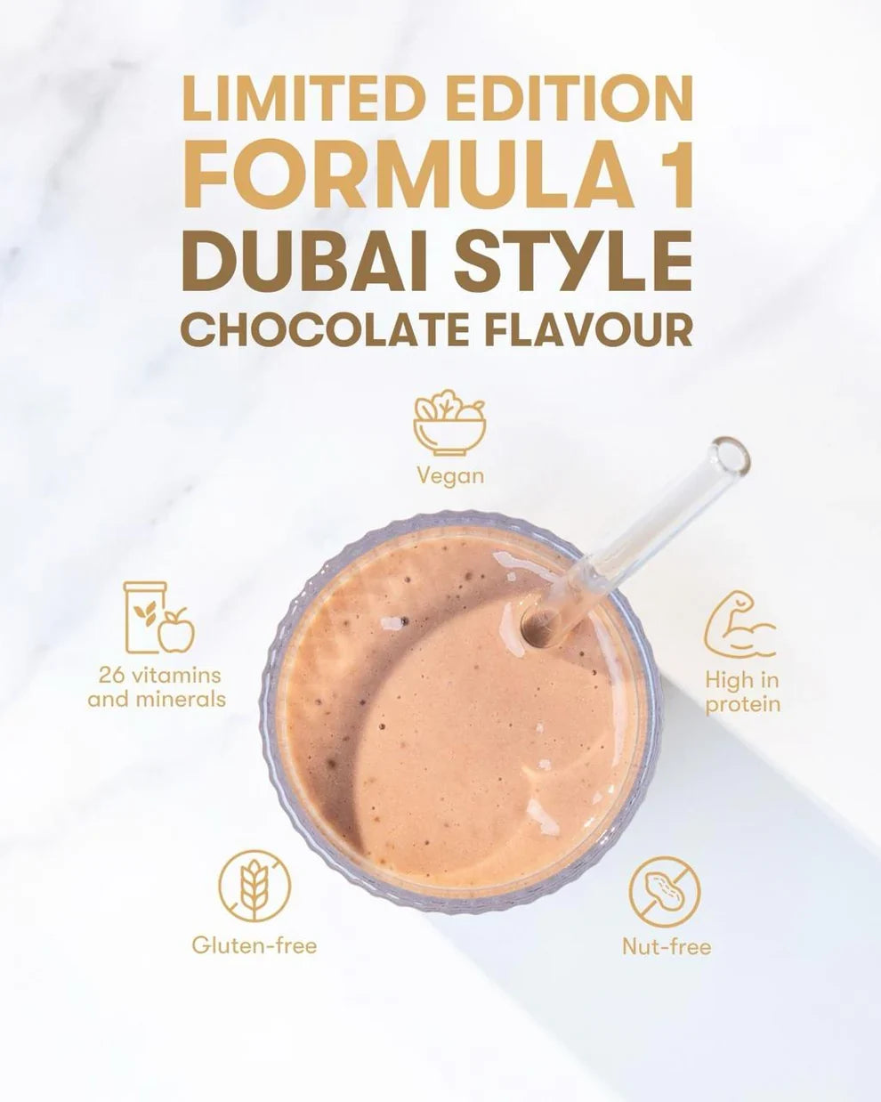 Formula 1 Healthy Meal Dubai Style Chocolate 500 g meal replacement shake tub