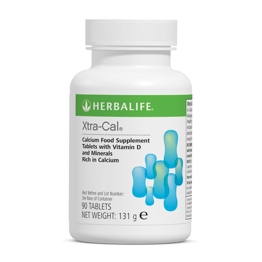 Xtra-Cal calcium and vitamin D tablets, bottle of 90 food supplement tablets