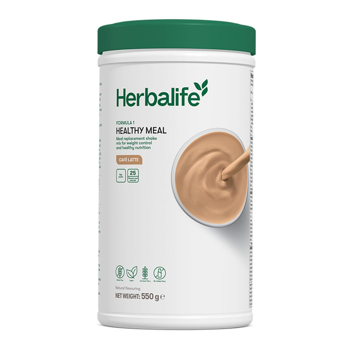 Formula 1 Healthy Meal nutritional shake Cookie Crunch flavour, 550 g tub, Cafe Latte