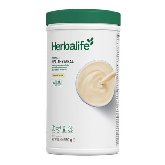 Formula 1 Healthy Meal nutritional shake 550 g tub, choose from nine flavours including Vanilla Cream, Vanilla Cream