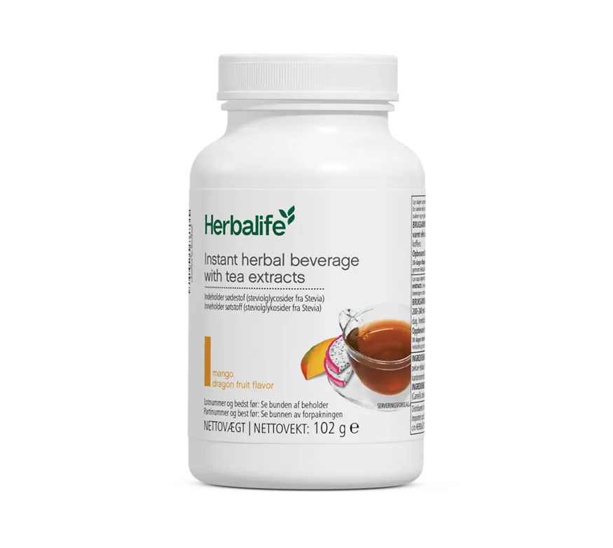 Instant Herbal Beverage mango dragon fruit 102 g tub of instant tea drink powder