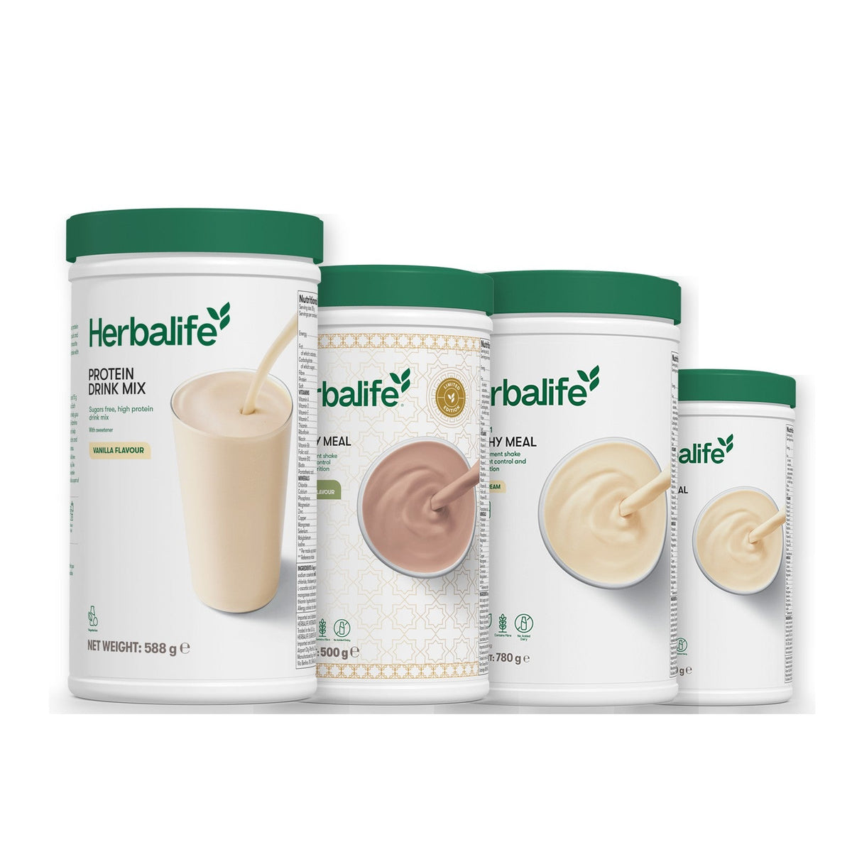 Formula 1 Dubai Style Chocolate shake tub with two chosen flavours and Protein Drink Mix vanilla tub, Vanilla (Large 780g) / Vanilla