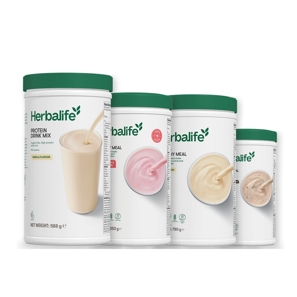 Formula 1 Strawberry Watermelon shake tub with two chosen flavours and Protein Drink Mix vanilla tub, Vanilla (Large 780g) / Cookie Crunch