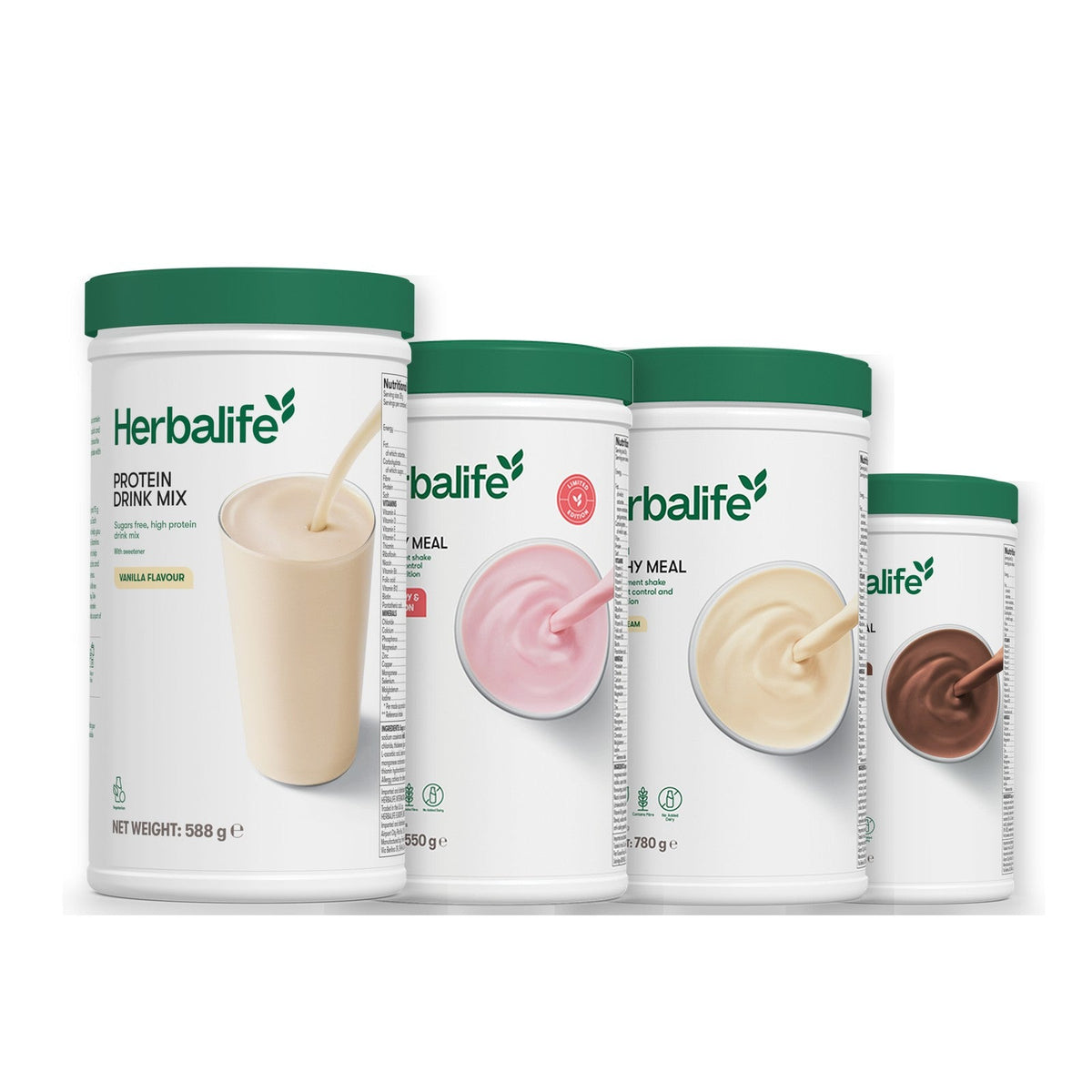 Formula 1 Strawberry Watermelon shake tub with two chosen flavours and Protein Drink Mix vanilla tub, Vanilla (Large 780g) / Chocolate