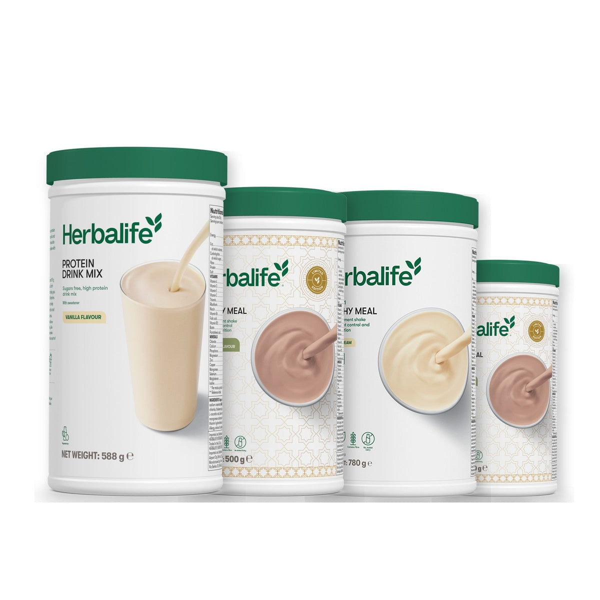 Formula 1 Dubai Style Chocolate shake tub with two chosen flavours and Protein Drink Mix vanilla tub, Vanilla (Large 780g) / Dubai Style Chocolate