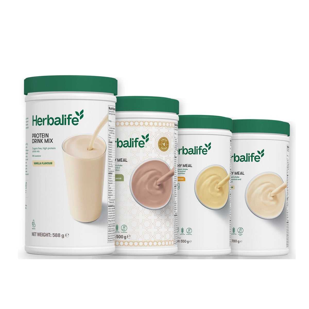 Formula 1 Dubai Style Chocolate shake tub with two chosen flavours and Protein Drink Mix vanilla tub, Banana Cream / Vanilla (Large 780g)