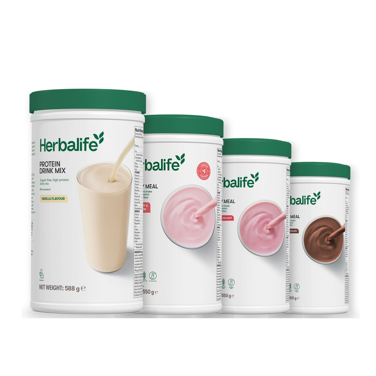 Formula 1 Strawberry Watermelon shake tub with two chosen flavours and Protein Drink Mix vanilla tub, Strawberry / Chocolate