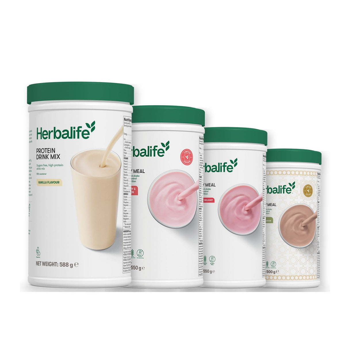 Formula 1 Strawberry Watermelon shake tub with two chosen flavours and Protein Drink Mix vanilla tub, Strawberry / Dubai Style Chocolate
