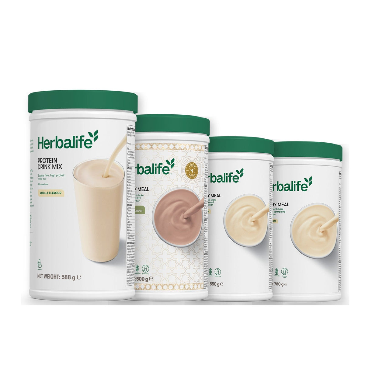 Formula 1 Dubai Style Chocolate shake tub with two chosen flavours and Protein Drink Mix vanilla tub, Vanilla / Vanilla (Large 780g)