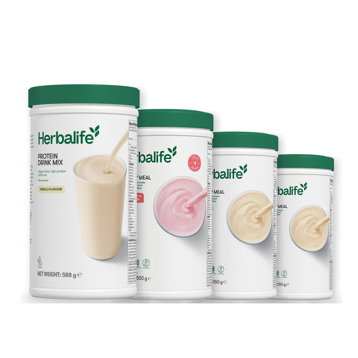 Formula 1 Strawberry Watermelon shake tub with two chosen flavours and Protein Drink Mix vanilla tub, Vanilla / Vanilla