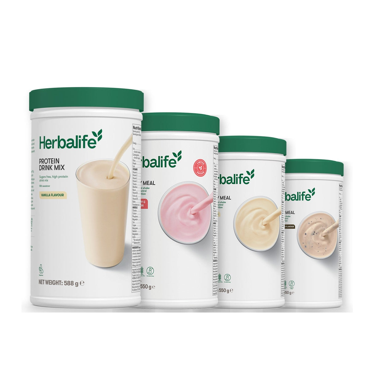 Formula 1 Strawberry Watermelon shake tub with two chosen flavours and Protein Drink Mix vanilla tub, Vanilla / Cookie Crunch