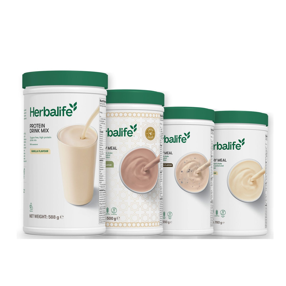 Formula 1 Dubai Style Chocolate shake tub with two chosen flavours and Protein Drink Mix vanilla tub, Cookie Crunch / Vanilla (Large 780g)