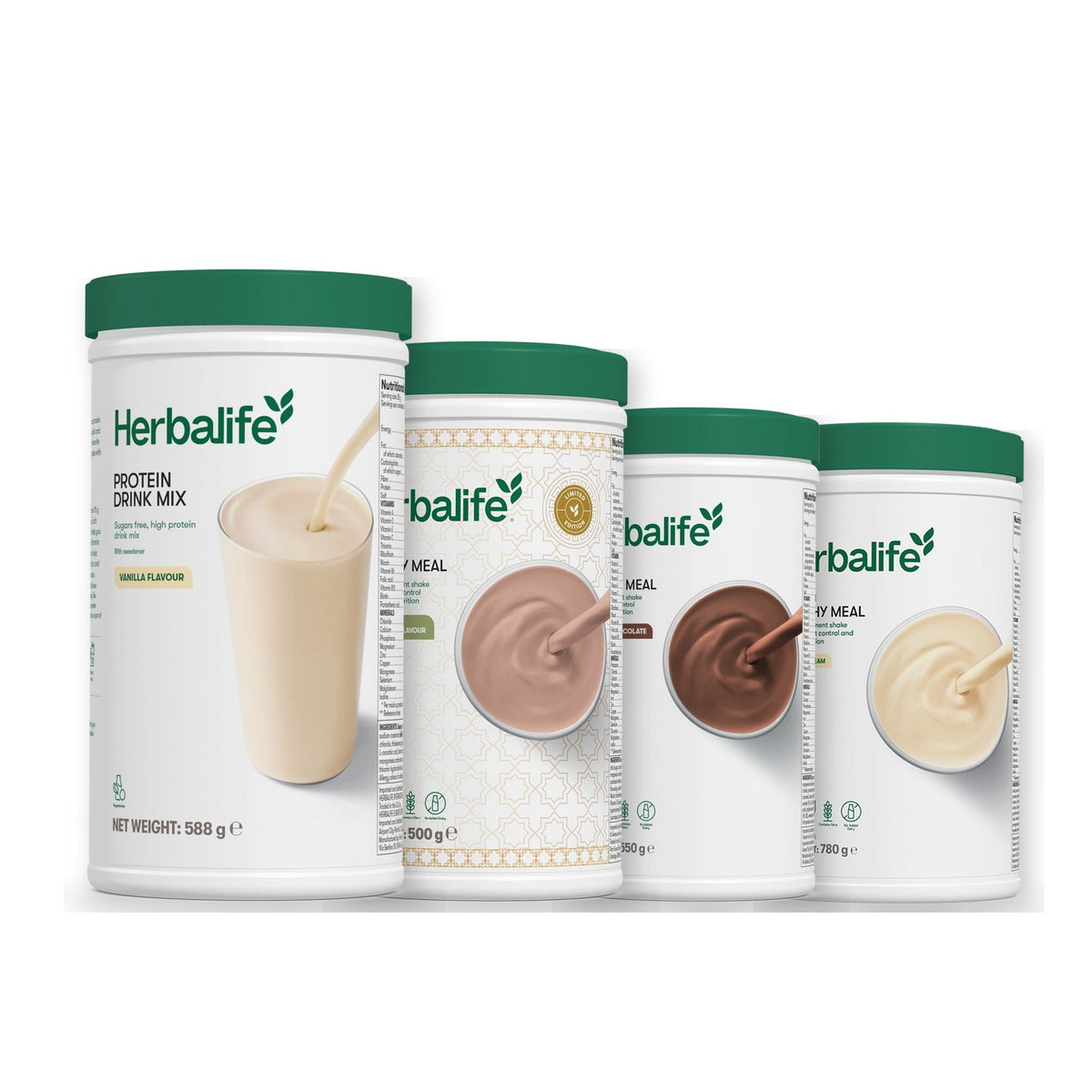Formula 1 Dubai Style Chocolate shake tub with two chosen flavours and Protein Drink Mix vanilla tub, Chocolate / Vanilla (Large 780g)