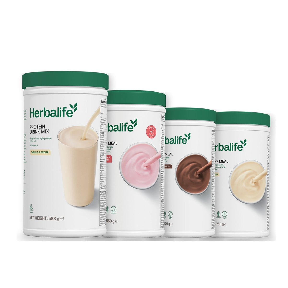 Formula 1 Strawberry Watermelon shake tub with two chosen flavours and Protein Drink Mix vanilla tub, Chocolate / Vanilla (Large 780g)