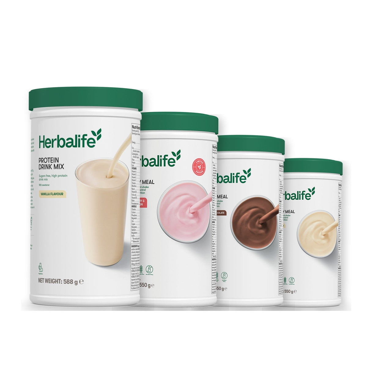 Formula 1 Strawberry Watermelon shake tub with two chosen flavours and Protein Drink Mix vanilla tub, Chocolate / Vanilla