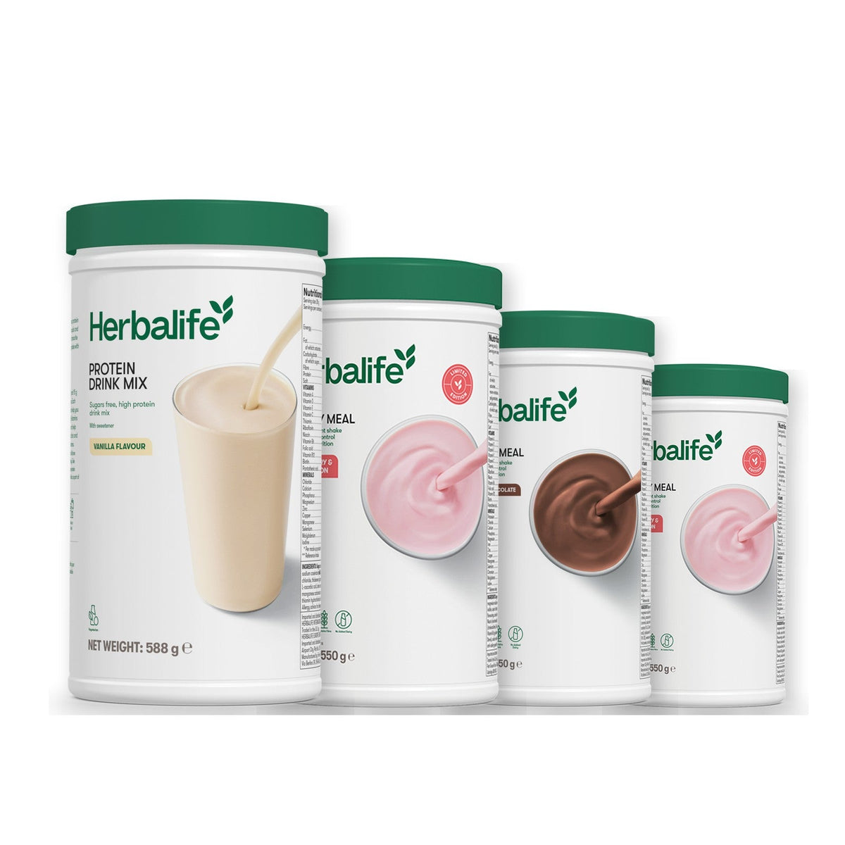 Formula 1 Strawberry Watermelon shake tub with two chosen flavours and Protein Drink Mix vanilla tub, Chocolate / Strawberry Watermelon