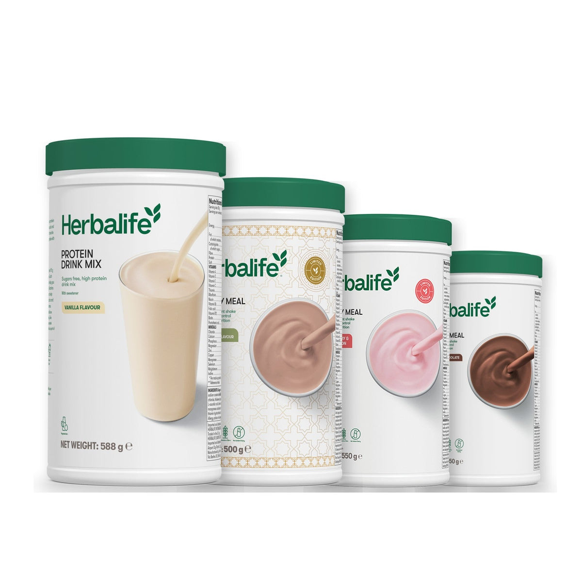 Formula 1 Dubai Style Chocolate shake tub with two chosen flavours and Protein Drink Mix vanilla tub, Strawberry Watermelon / Chocolate