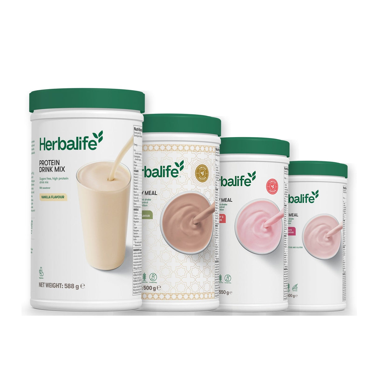 Formula 1 Dubai Style Chocolate shake tub with two chosen flavours and Protein Drink Mix vanilla tub, Strawberry Watermelon / Free From Raspberry & White Chocolate