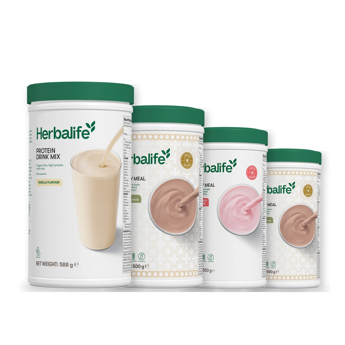 Formula 1 Dubai Style Chocolate shake tub with two chosen flavours and Protein Drink Mix vanilla tub, Strawberry Watermelon / Dubai Style Chocolate