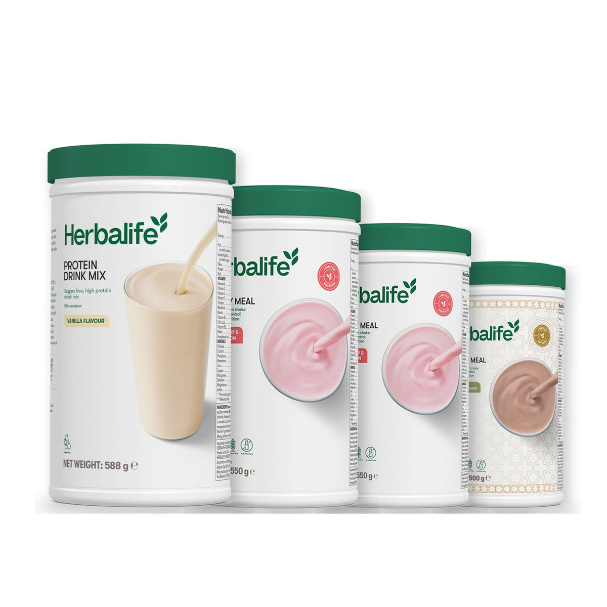 Formula 1 Strawberry Watermelon shake tub with two chosen flavours and Protein Drink Mix vanilla tub, Strawberry Watermelon / Dubai Style Chocolate