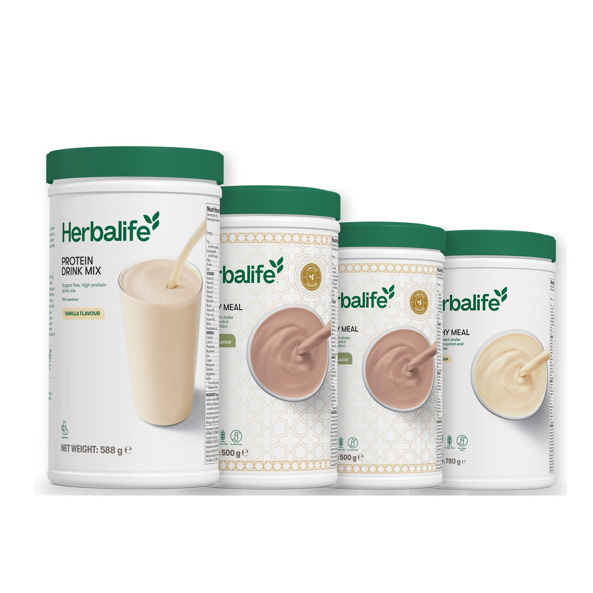 Formula 1 Dubai Style Chocolate shake tub with two chosen flavours and Protein Drink Mix vanilla tub, Dubai Style Chocolate / Vanilla (Large 780g)