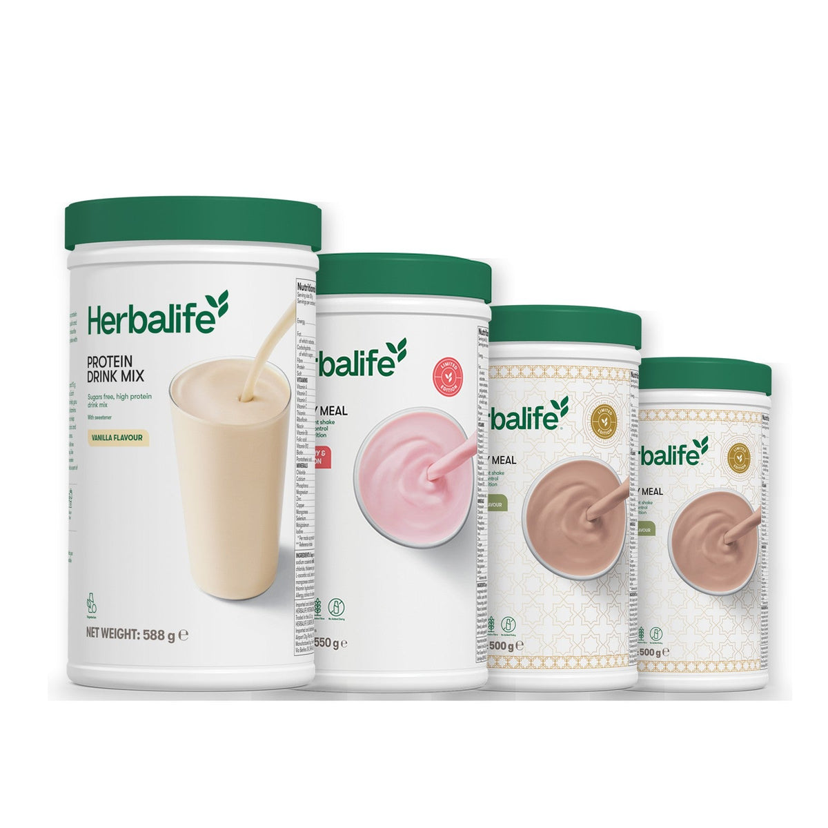 Formula 1 Strawberry Watermelon shake tub with two chosen flavours and Protein Drink Mix vanilla tub, Dubai Style Chocolate / Dubai Style Chocolate